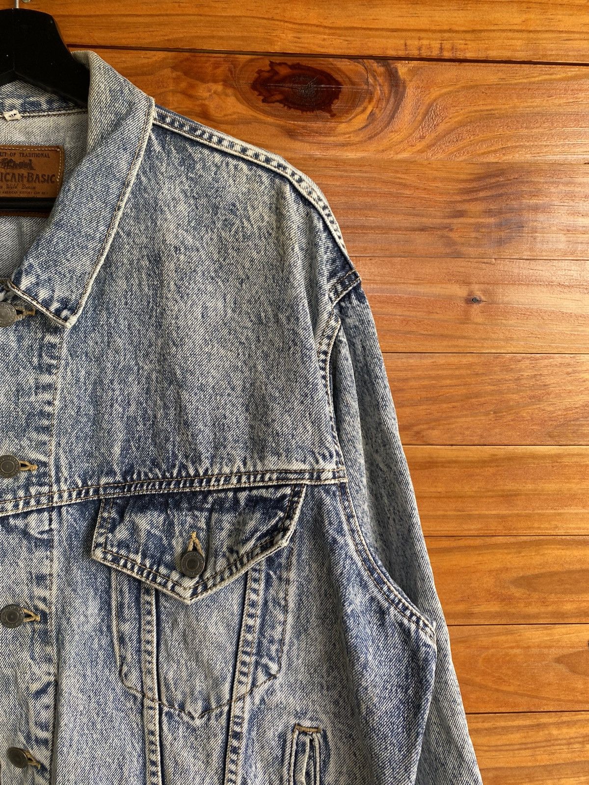 Vintage Vintage Bobson American Basic Acid Wash Denim Jacket 80s–90s Size US XL / EU 56 / 4 - 15 Thumbnail