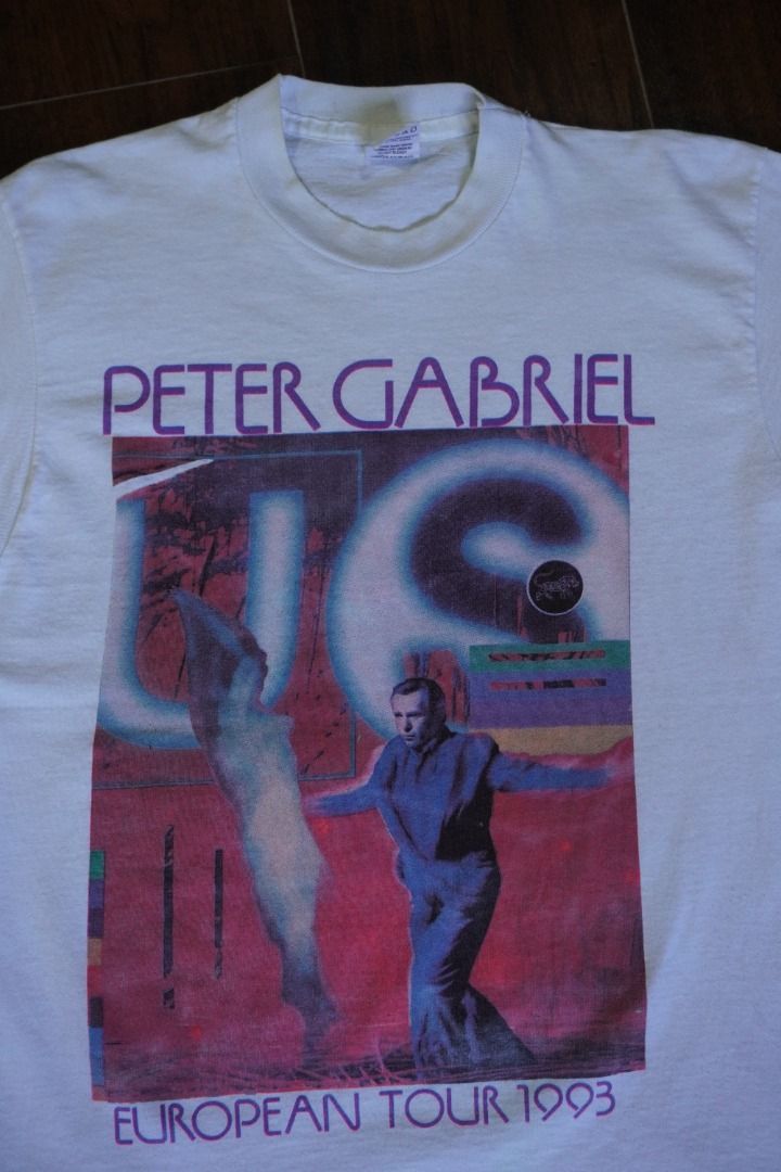 Vintage Vintage Peter Gabriel 1993 Tour T-Shirt Single Stitch M Size US M / EU 48-50 / 2 - 4 Thumbnail