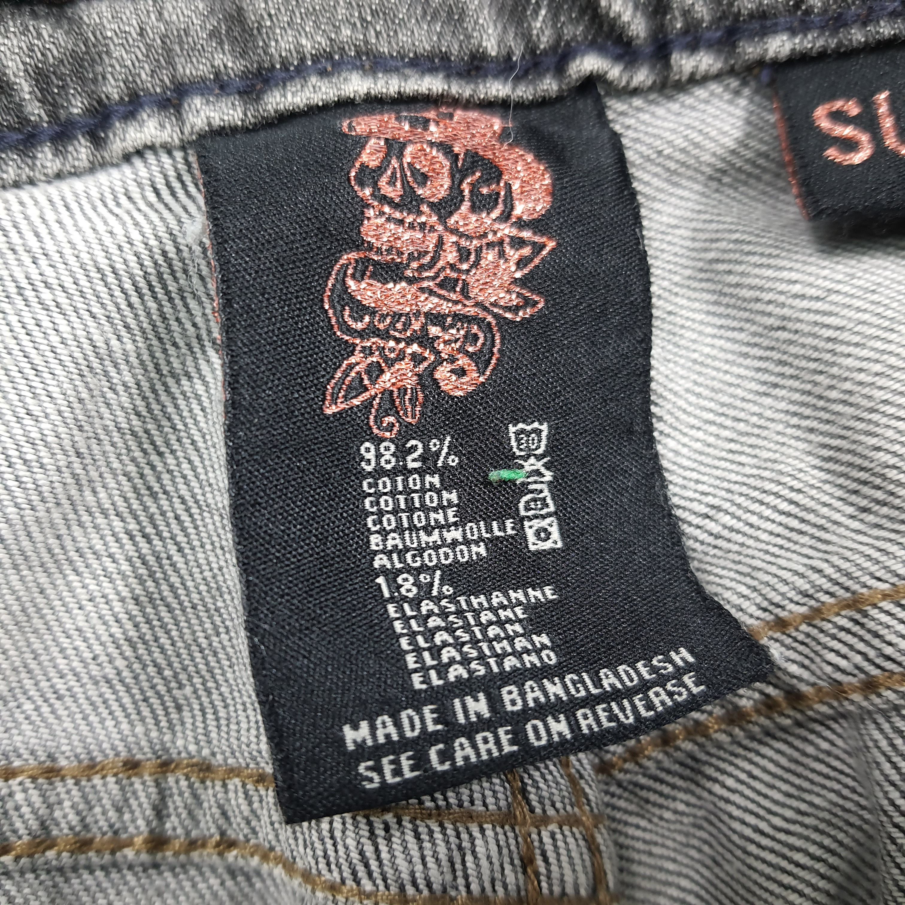 Ed Hardy Vintage Ed Hardy Super Low Rise Cut Jeans C280N22 Size 34" / US 12 / IT 48 - 11 Thumbnail
