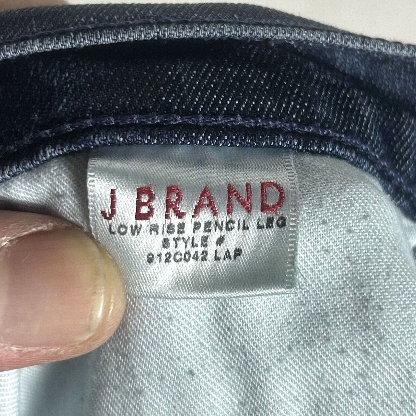 J Brand J Brand Jeans Blue Denim Straight Leg Womens Size 26 Medium Wash Low Rise Denim"} Size 26" / US 2 / IT 38 - 4 Thumbnail