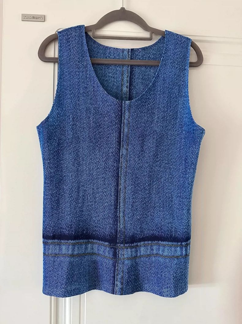 Issey Miyake Issey Miyake size:3 Blue vest Size M / US 6-8 / IT 42-44 - 3 Thumbnail