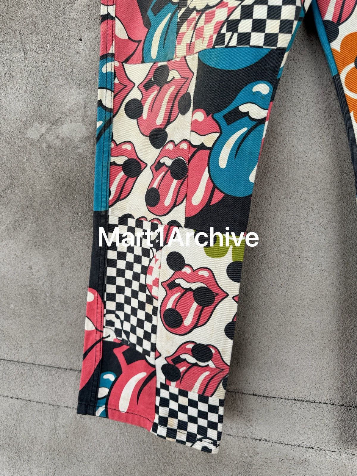 Comme des Garcons Comme Des Garçons 06SS Homme Plus Rolling Stones Print Pants Size US 32 / EU 48 - 4 Thumbnail