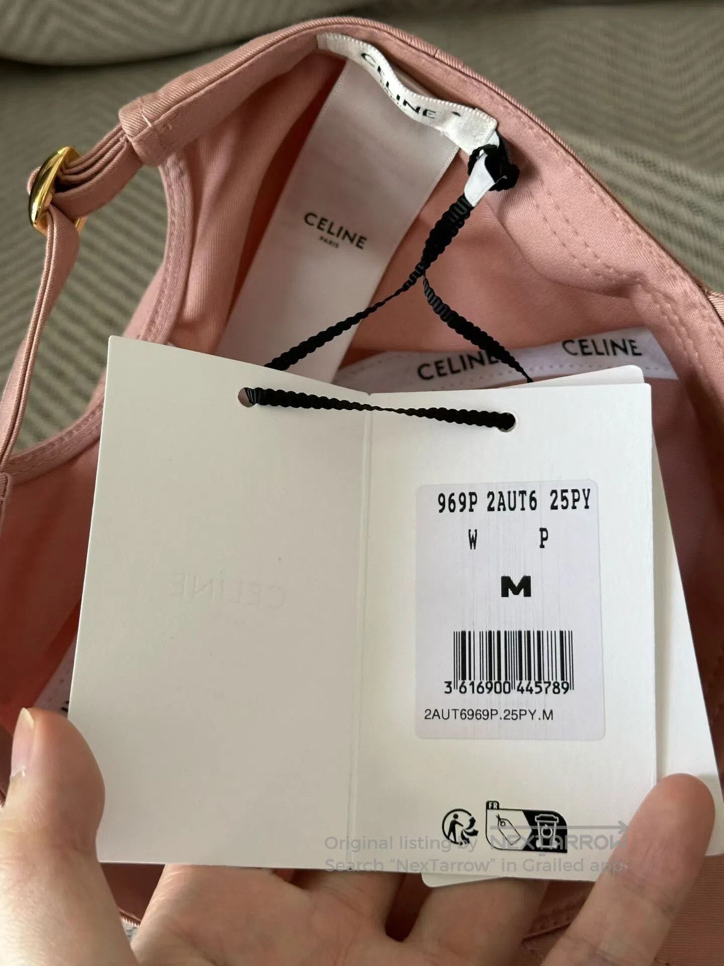 Celine CELINE size M Pink Arc de Triomphe Baseball Cap| Size ONE SIZE - 2 Thumbnail
