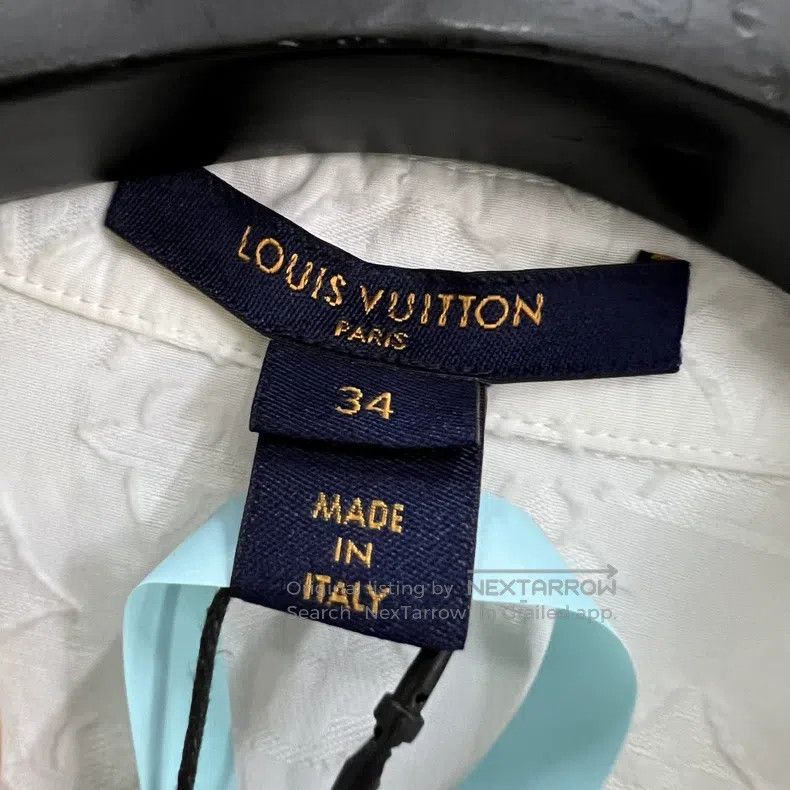 Louis Vuitton Louis Vuitton White full-print presbyopic shirt Size XXS / US 00 / IT 34 - 4 Thumbnail
