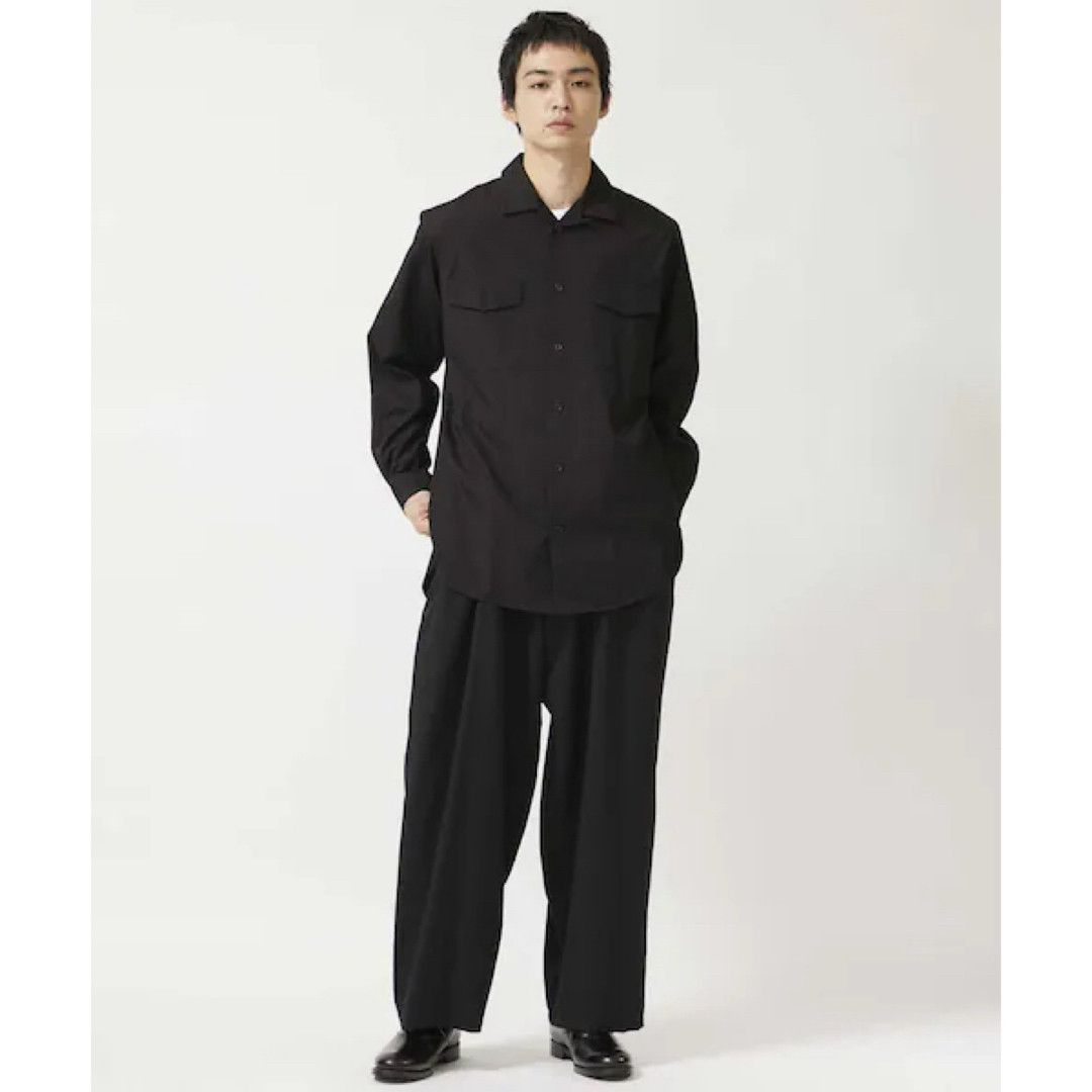 Yohji Yamamoto Yohji Yamamoto Pour Homme W/Gabardine Wide Pants Trouser Size US 30 / EU 46 - 2 Thumbnail