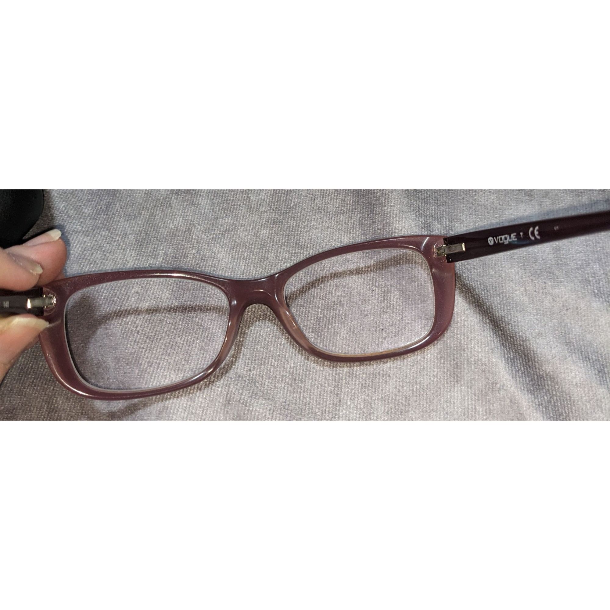 Vogue Vogue Eyewear Mauve Purple Rectangular Frames With Case & Cl Size ONE SIZE - 9 Thumbnail