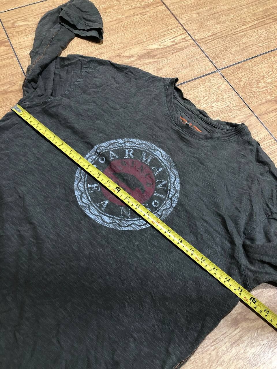Armani VINTAGE ARMANI JEANS STREETWEAR LONG SLEEVE BIG LOGO Size US XL / EU 56 / 4 - 12 Thumbnail