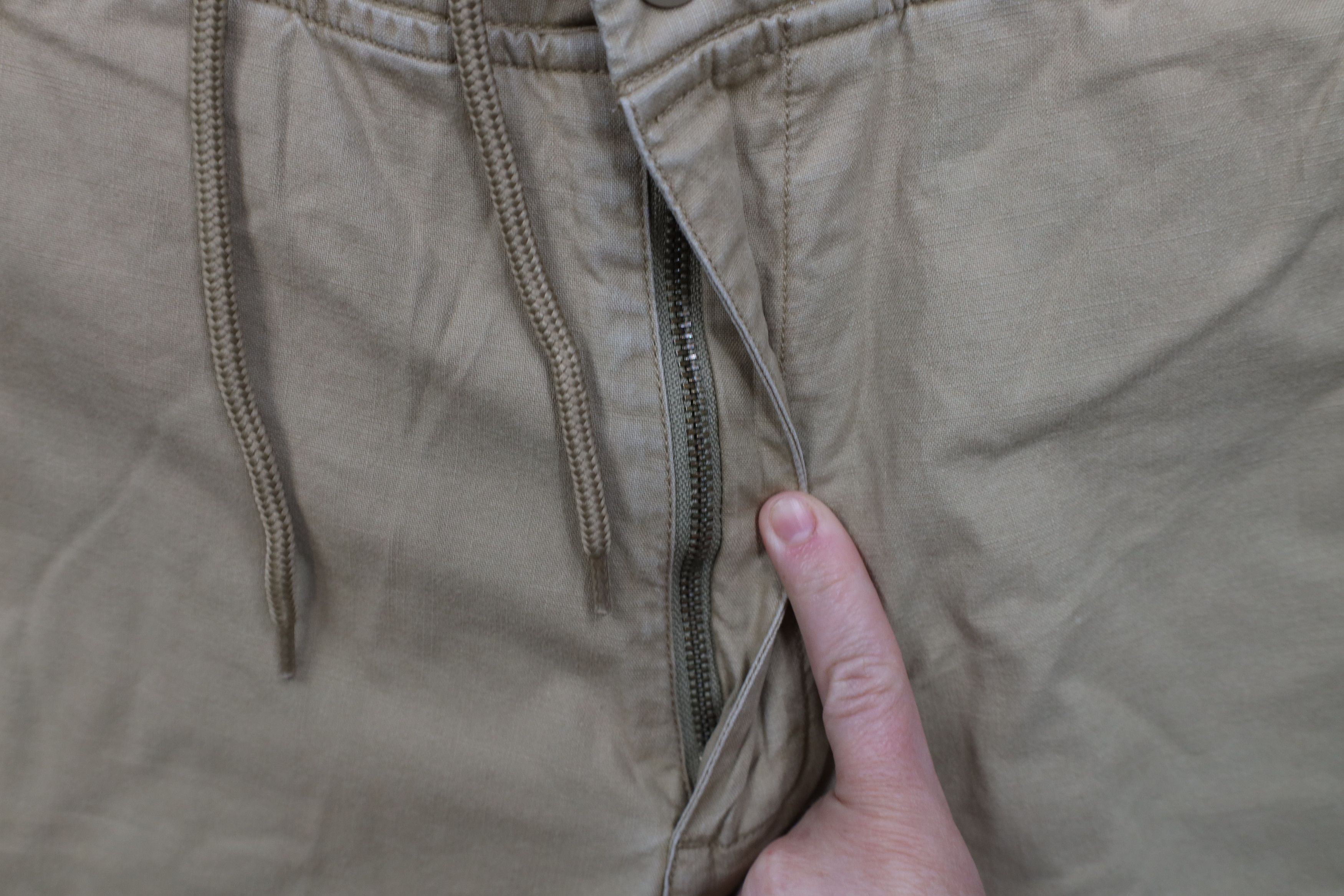 Gap × Vintage Vintage 90s Y2K Gap Chamois Cloth Lined Wide Leg Pants Beige Size US 34 / EU 50 - 5 Thumbnail