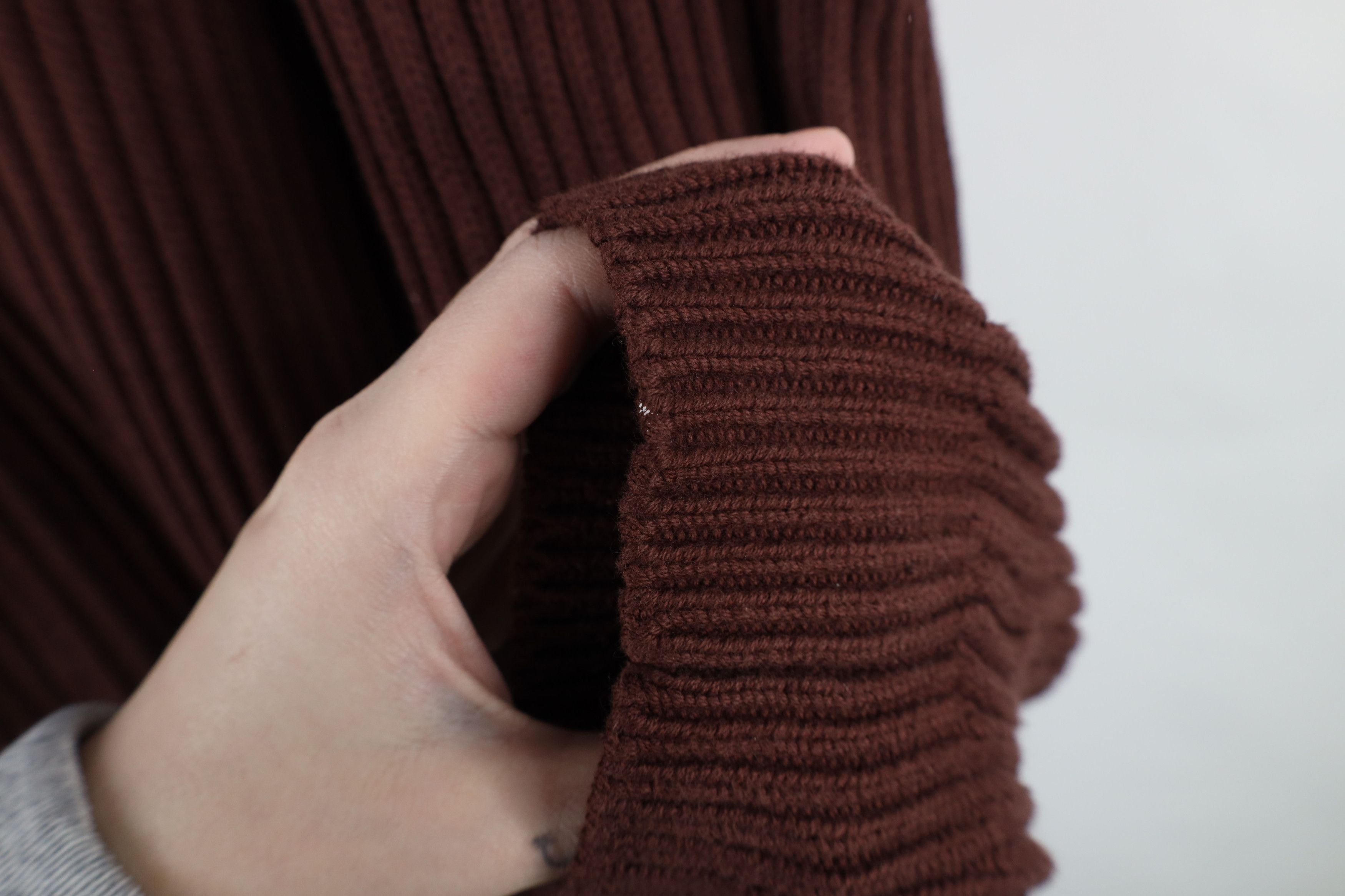 L.L. Bean × Vintage Vintage LL Bean Chunky Ribbed Knit Full Zip Sweater Burgundy Size US XXL / EU 58 / 5 - 7 Thumbnail