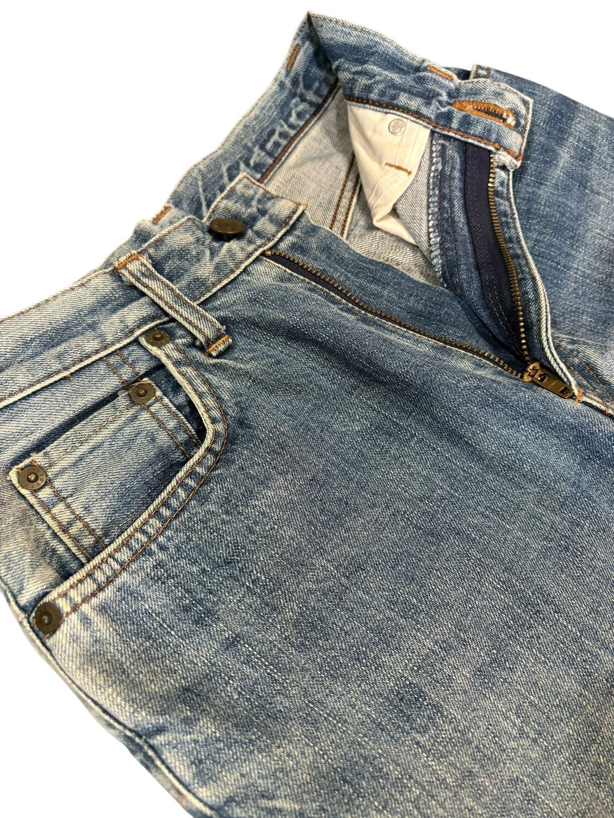 Edwin Vintage Y2k Edwin 101 Bootcut Flared Faded Jeans Size US 26 / EU 42 - 4 Thumbnail