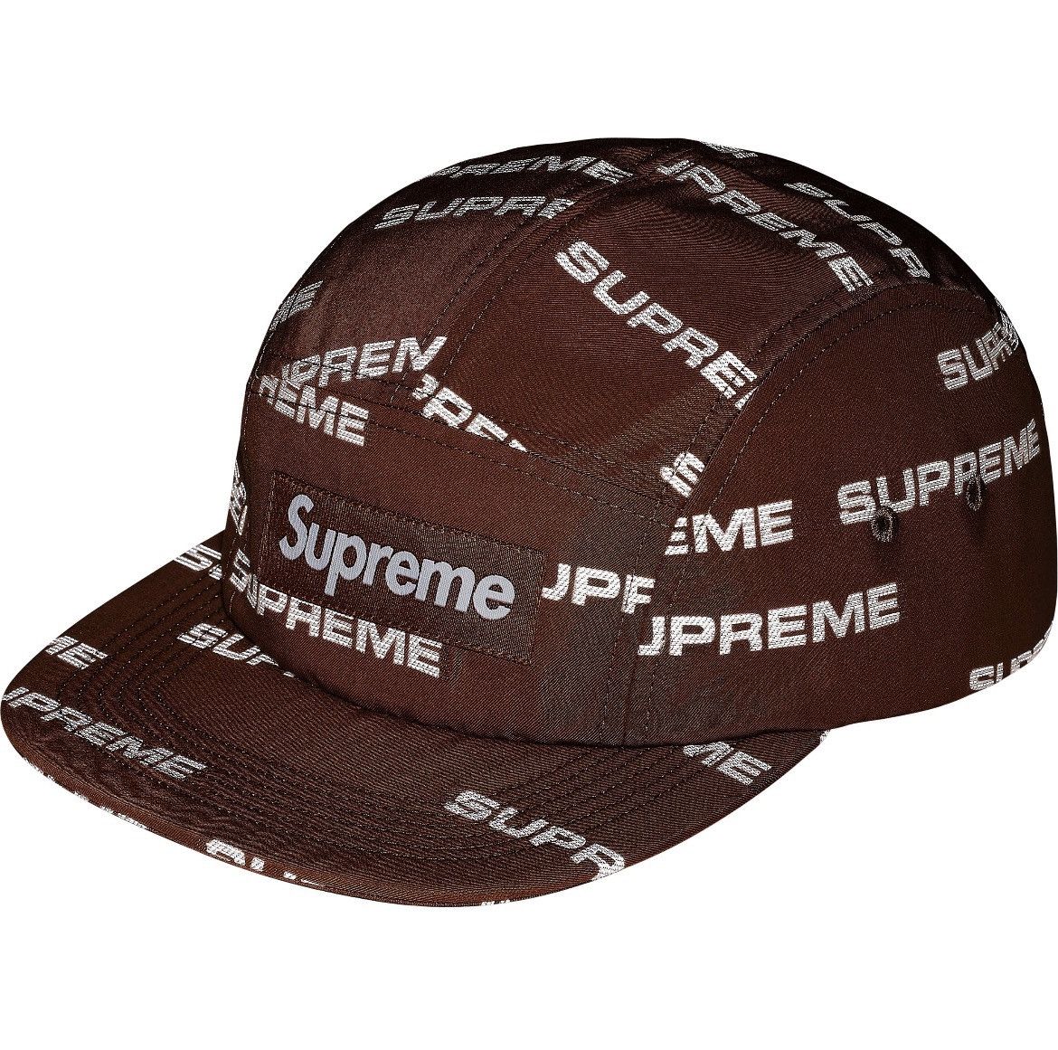 Supreme Supreme Reflective Jacquard Camp Cap Brown FW24 Size ONE SIZE - 2 Thumbnail