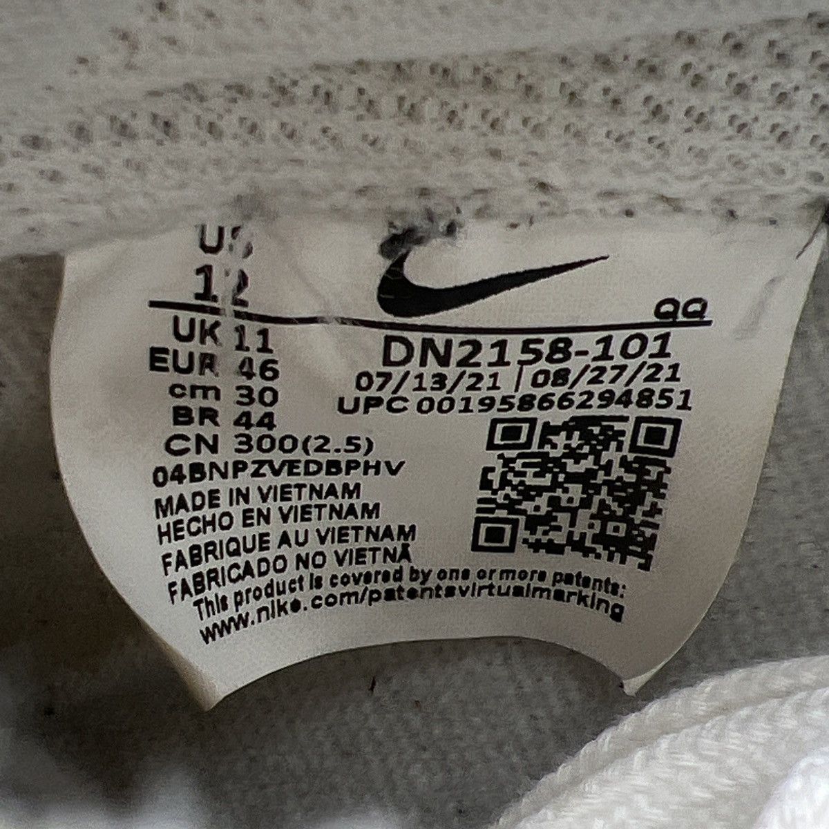 Nike Blazer low 77 jumbo white black Size US 12 / EU 45 - 8 Thumbnail