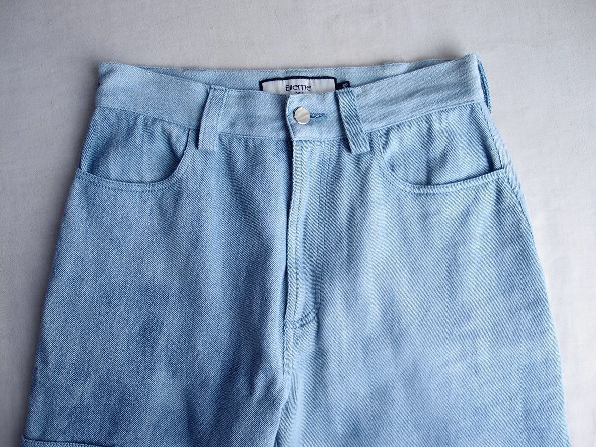 Elleme ELLEME Paris Bleached Denim Cargo Pants Washed Finish Size 26" / US 2 / IT 38 - 4 Thumbnail