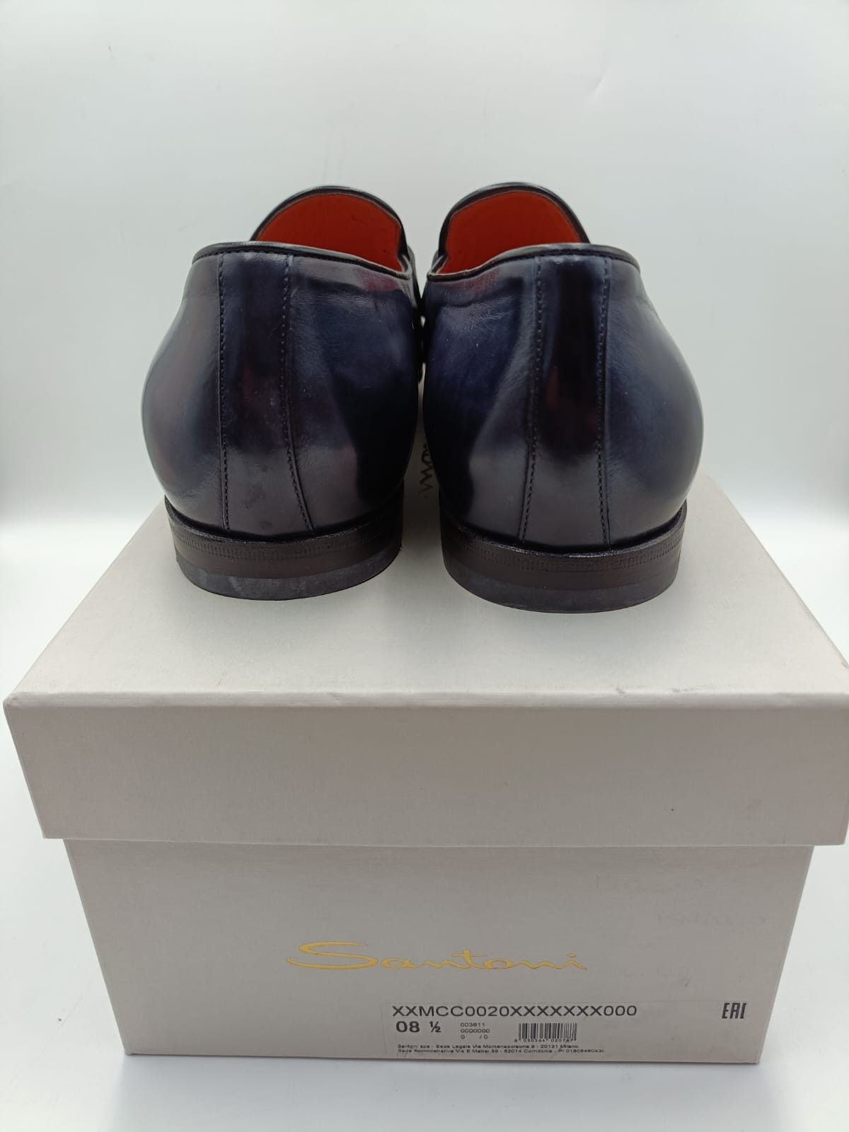 Santoni Santoni Blue Suede & Leather Loafers Size US 9.5 / EU 42-43 - 2 Thumbnail