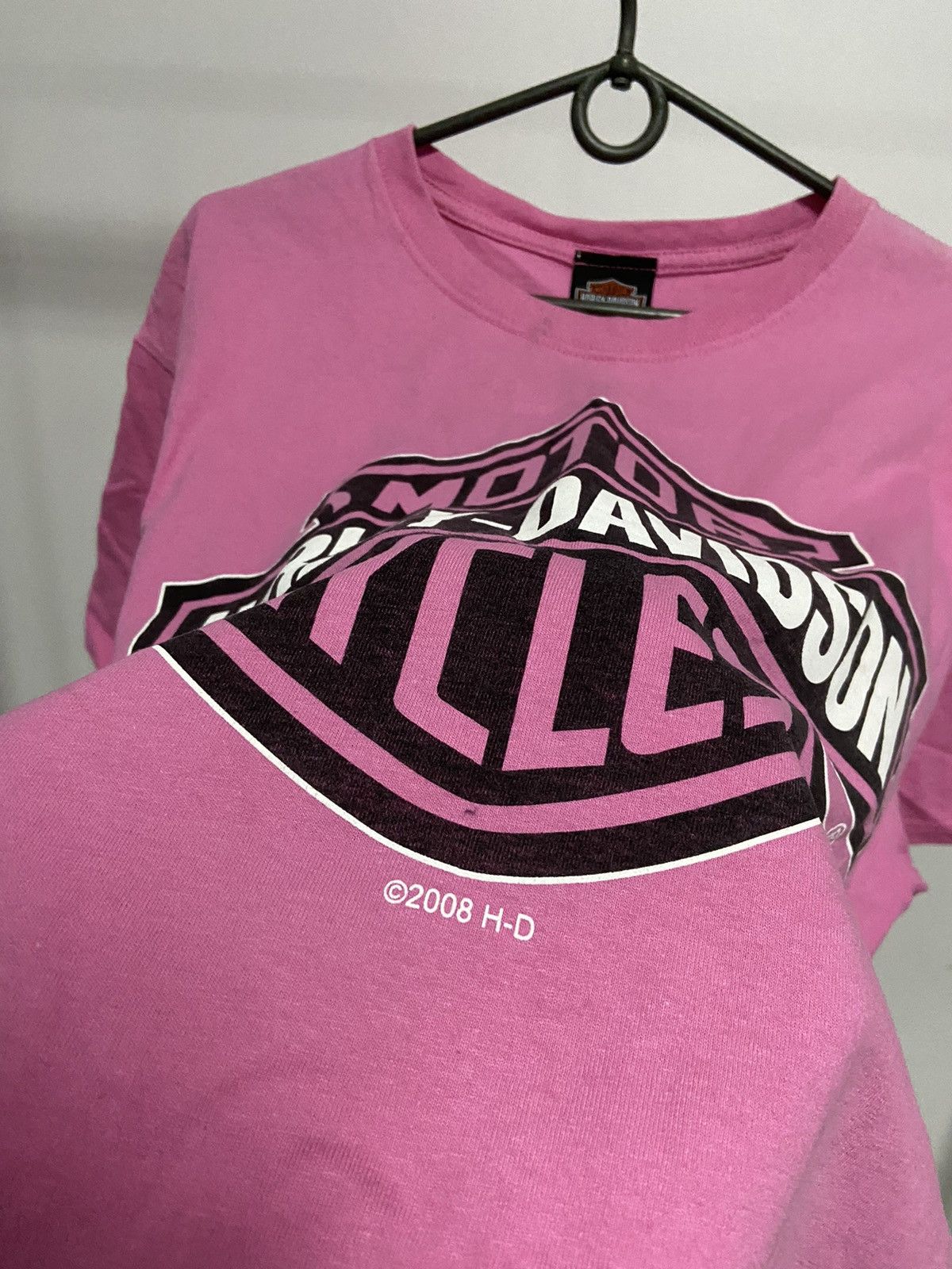 Harley Davidson × Vintage Harley Davidson 2008 big logo moto girl Germany motorclothes Size US L / EU 52-54 / 3 - 7 Thumbnail