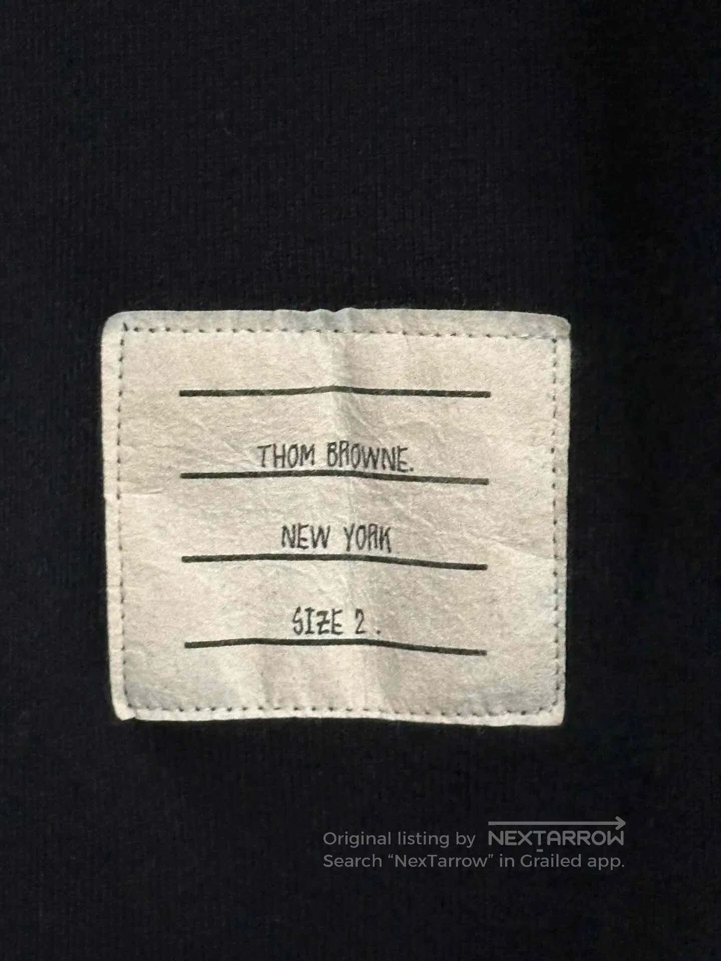Thom Browne Thom Browne Classic Navy Four-Stripe Crewneck. Size US M / EU 48-50 / 2 - 3 Thumbnail