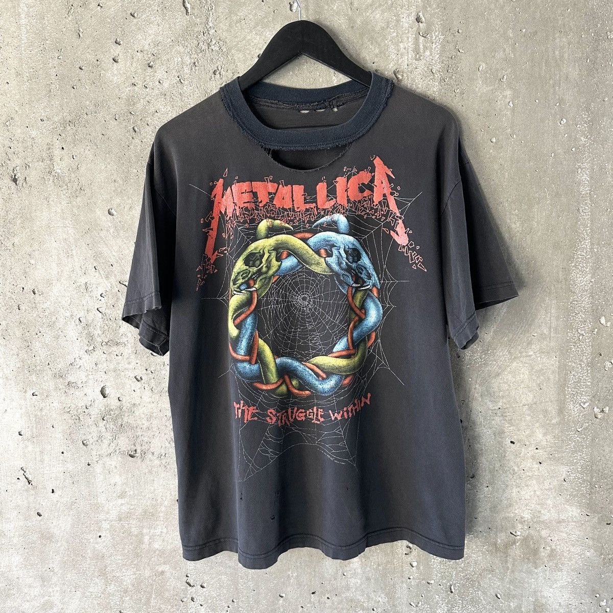 Band Tees 90’s THRASHED Metallica “The Struggle Within” T-Shirt Size US L / EU 52-54 / 3 - 2 Thumbnail