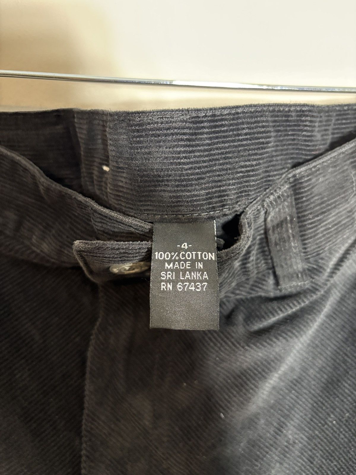 Polo Ralph Lauren VTG Ralph Lauren Polo Jeans Corduroy Maxi Skirt Slit Back Size 27" / US 4 / IT 40 - 6 Thumbnail