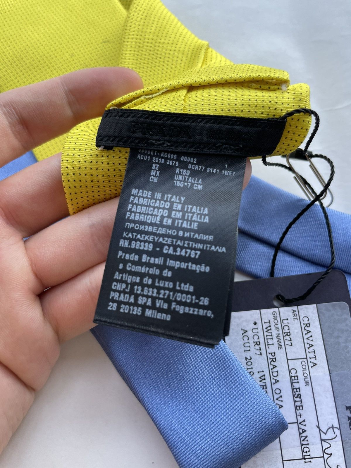 Prada Prada SS19 men’s silk tie Size ONE SIZE - 6 Thumbnail