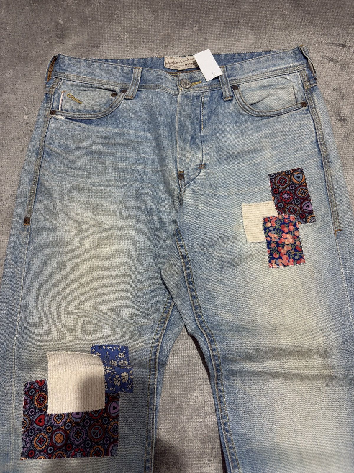 Avirex AVIREX PATCH WORK DENIM PANTS Size US 34 / EU 50 - 4 Thumbnail