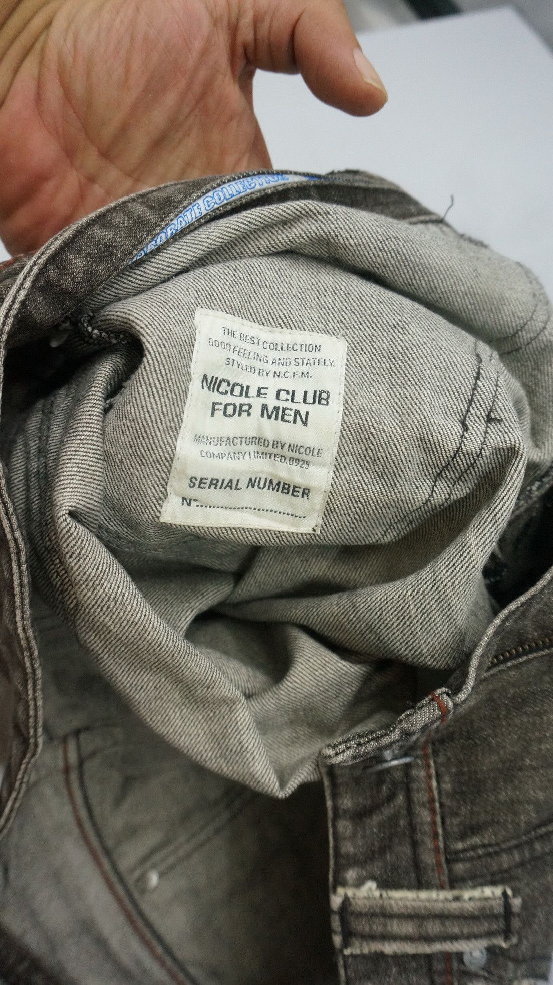 Nicole Club Vintage NICOLE CLUB FOR MEN Distressed Denim Size US 33 - 15 Thumbnail