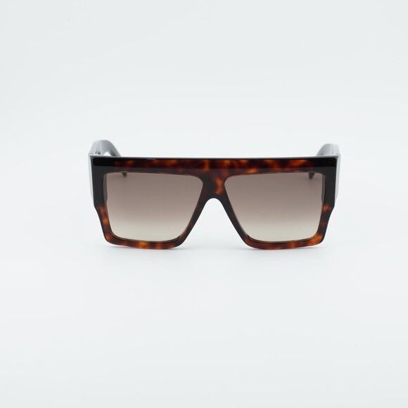Celine Celine CL40092I 52F Sunglasses Havana Square Frame, Brown Size ONE SIZE - 3 Thumbnail