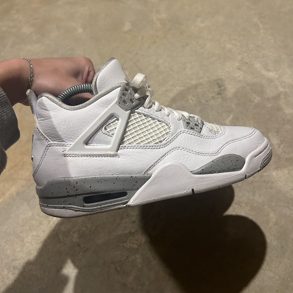 Jordan Brand × Nike Air Jordan 4 Retro White Oreo 2021 US 7 Size US 7 / EU 40 - 6 Thumbnail