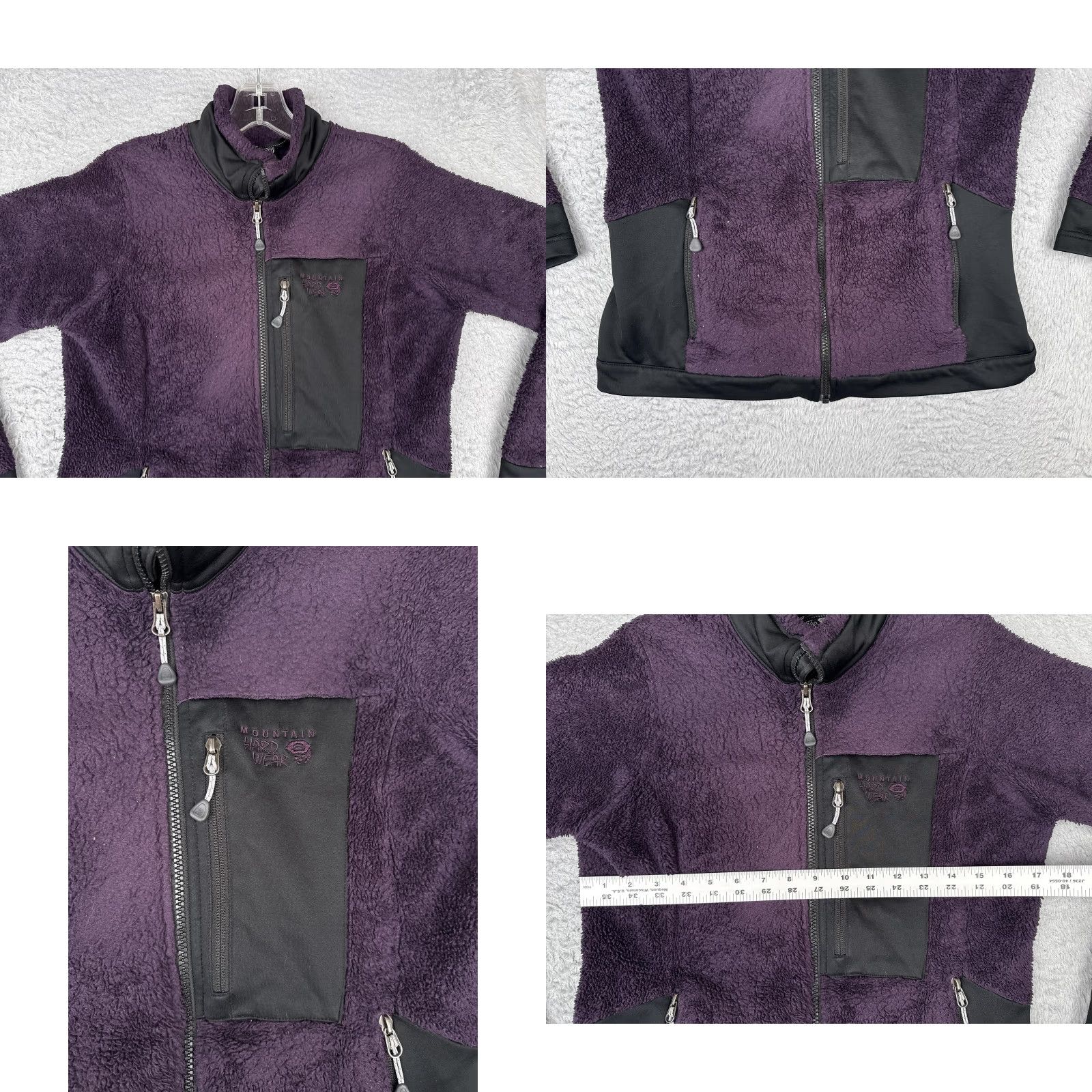 Mountain Hardwear Mountain Hardwear Jacket Womens Small Purple Fleece Full Zip Softshell READ Size S / US 4 / IT 40 - 8 Thumbnail