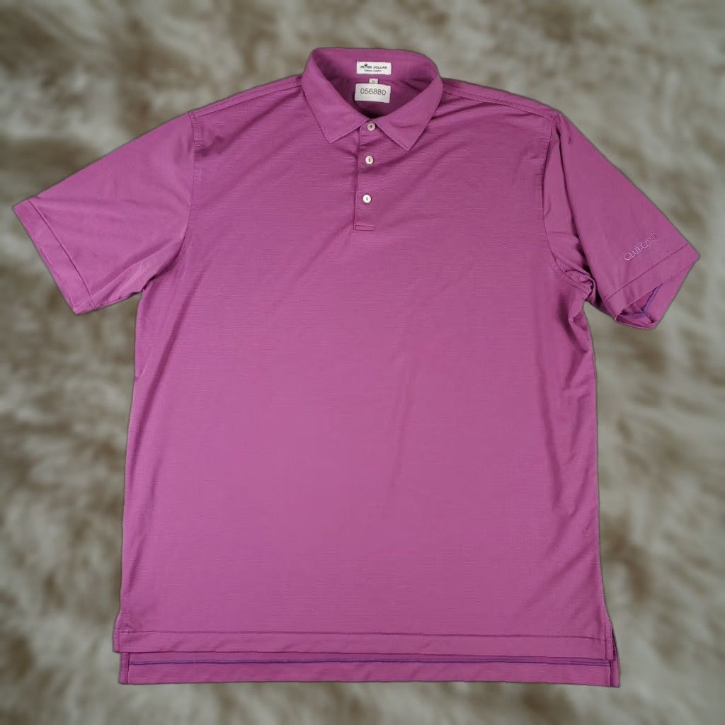 Peter Millar Peter Millar Polo Shirt Mens XL Purple Striped Polo Shirt Casual Golf Short Sleeve Men Purple Striped Shirt XL Peter Millar Size US XL / EU 56 / 4 - 1 Thumbnail