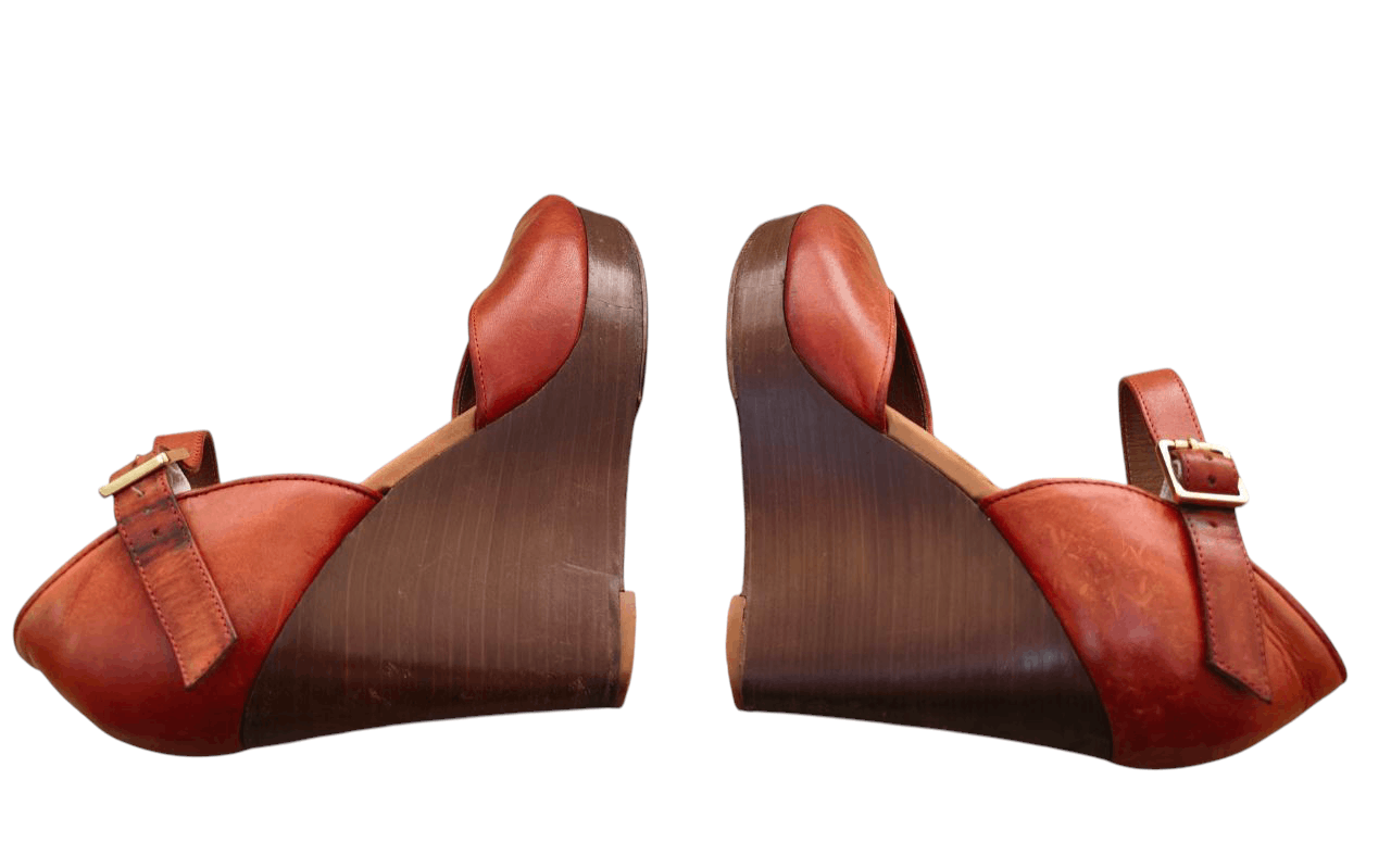 Celine Celine Paris Wood Heels Size US 11 / IT 41 - 3 Thumbnail