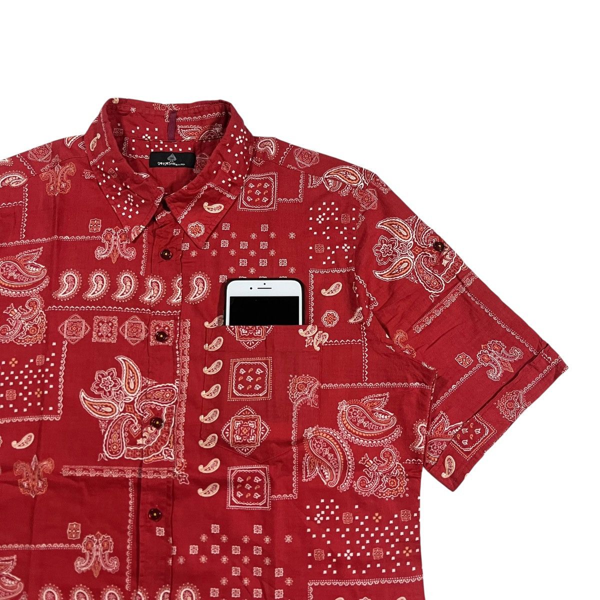 291295=Homme 291295=Homme Button Up Shirt Paisley Printed Size US M / EU 48-50 / 2 - 3 Thumbnail