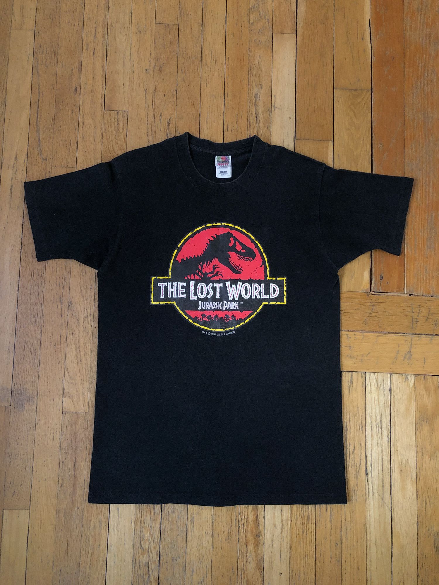 Vintage 1997 Single Stitch 'The Lost World: Jurassic Park' T-Shirt Size US M / EU 48-50 / 2 - 2 Thumbnail