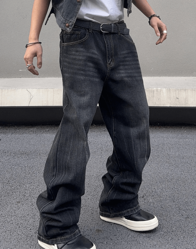 Vision Streetwear Black Retro Loose Jeans Size US 36 / EU 52 - 1 Thumbnail