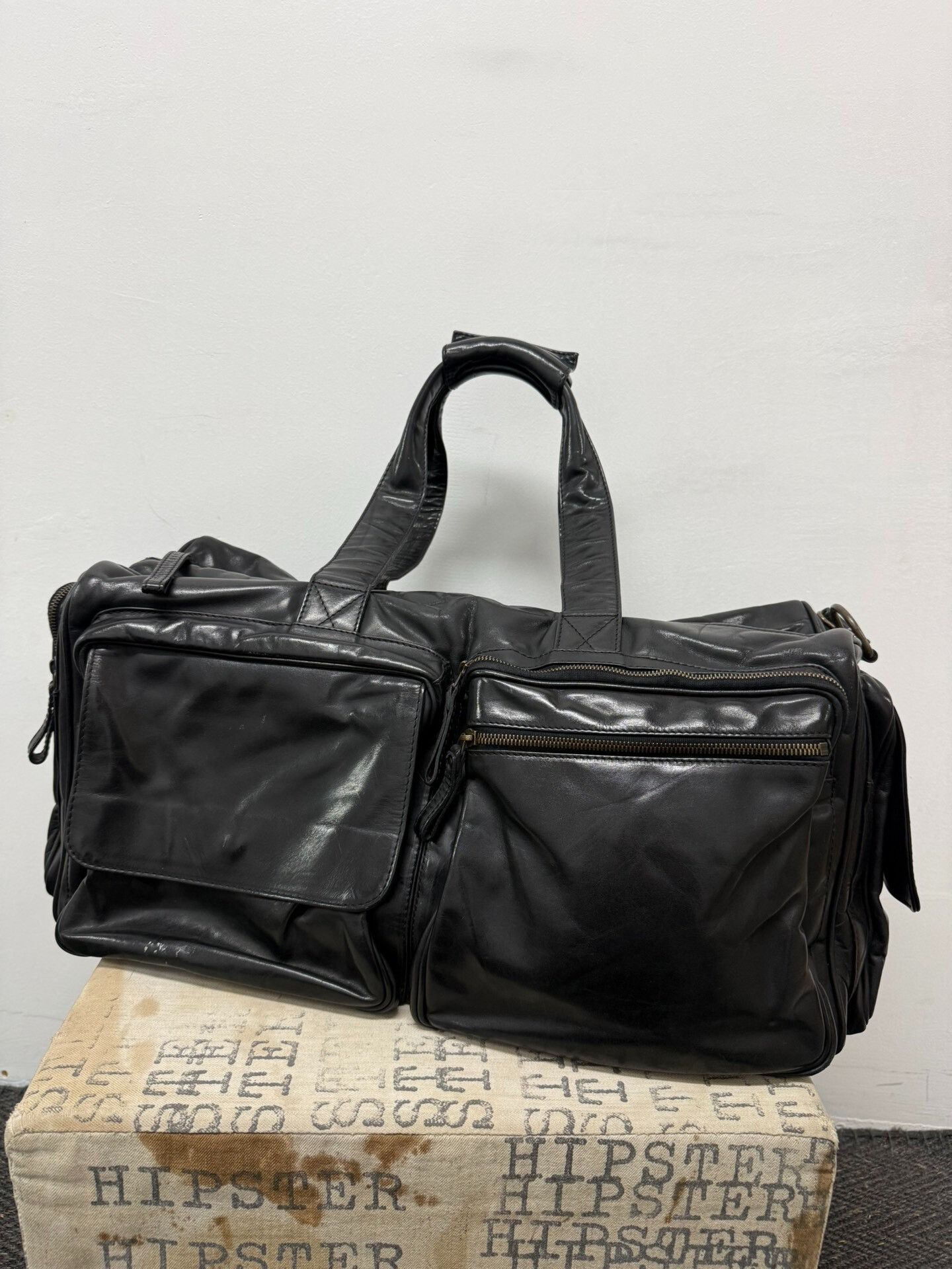 Maison Margiela Large Pocket Boston Bag