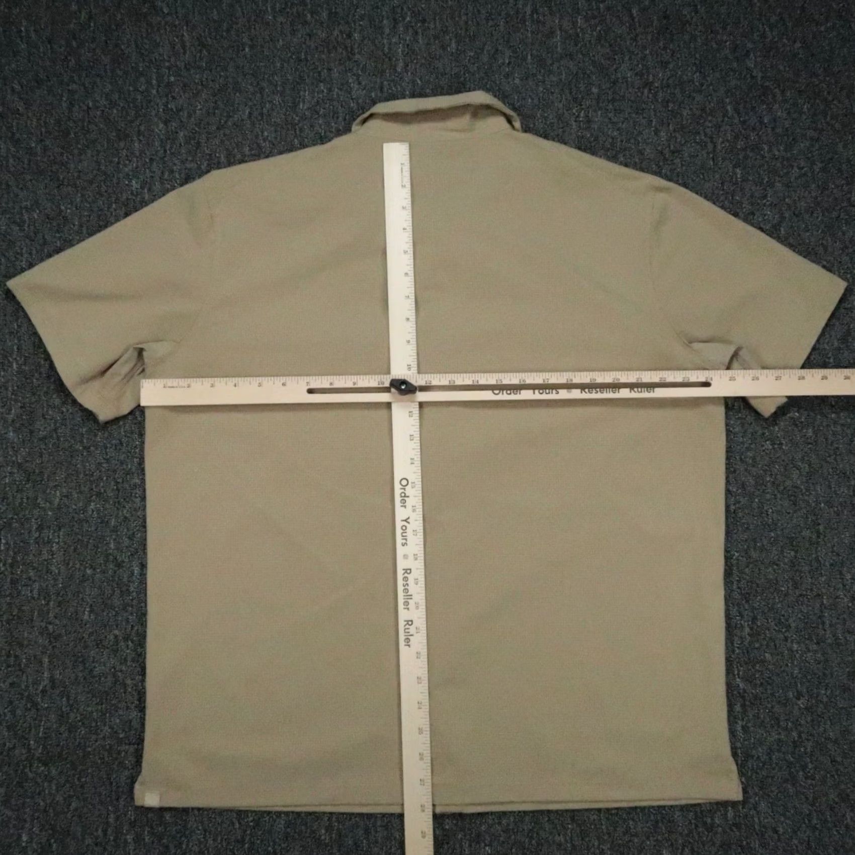Lululemon Lululemon Shirt Mens XL Beige Ventlight Snap Short Sleeve Button-Up Pockets Moisture Wicking Casual Travel Size US XL / EU 56 / 4 - 5 Thumbnail