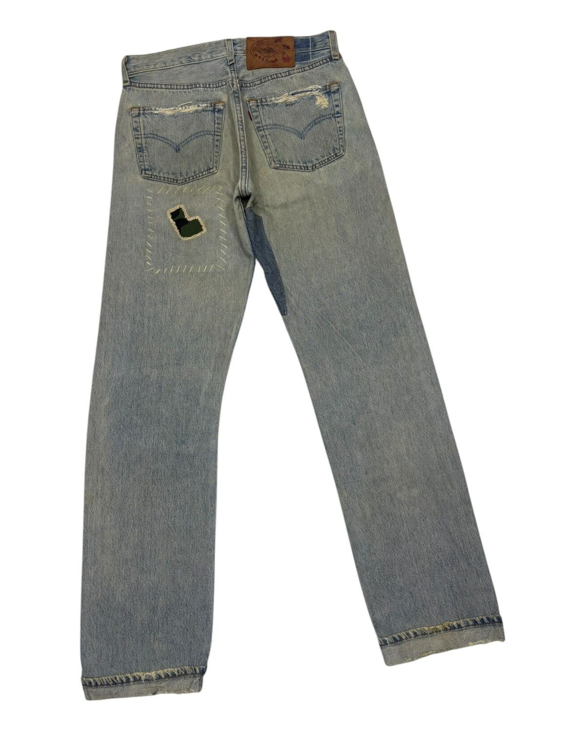 If Six Was Nine × Kapital × Levi's 🔥VINTAGE LEVIS 501 RECONSTRUCTED PATCHWORK DENIM JEANS Size US 30 / EU 46 - 7 Thumbnail