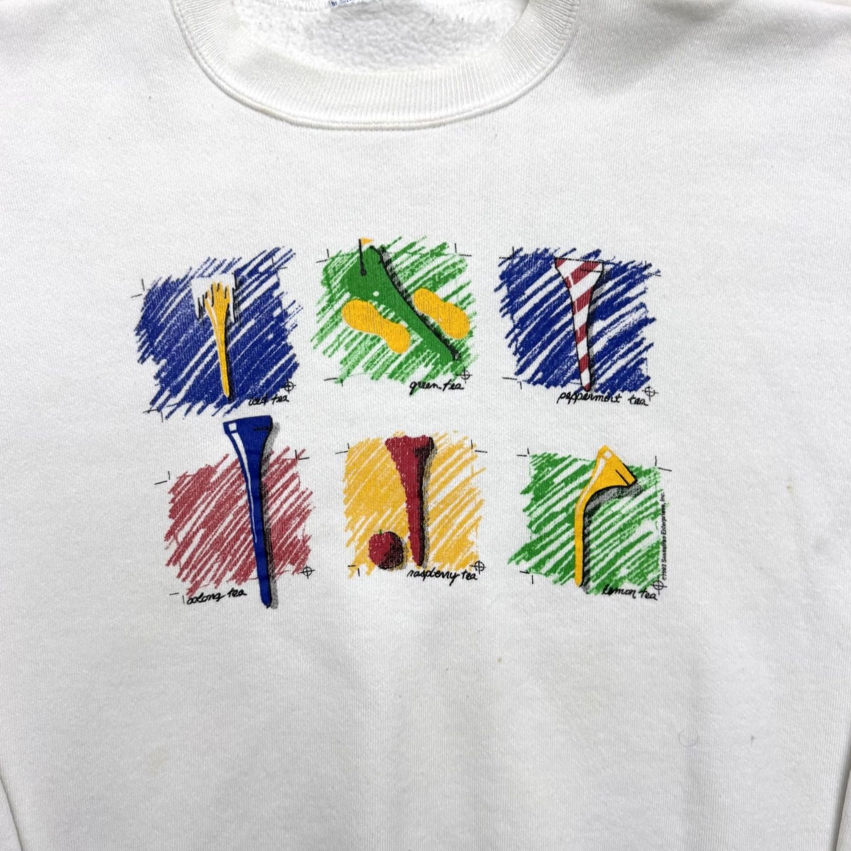 Sassafras VINTAGE Sassafras Golf Tee Puns Sweatshirt Mens XL White Graphic Funny Size US XL / EU 56 / 4 - 3 Thumbnail