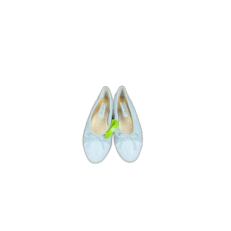 Chanel Chanel White Blue Ballerina Flats Size 36.5 Size US 6 / IT 36 - 1 Thumbnail