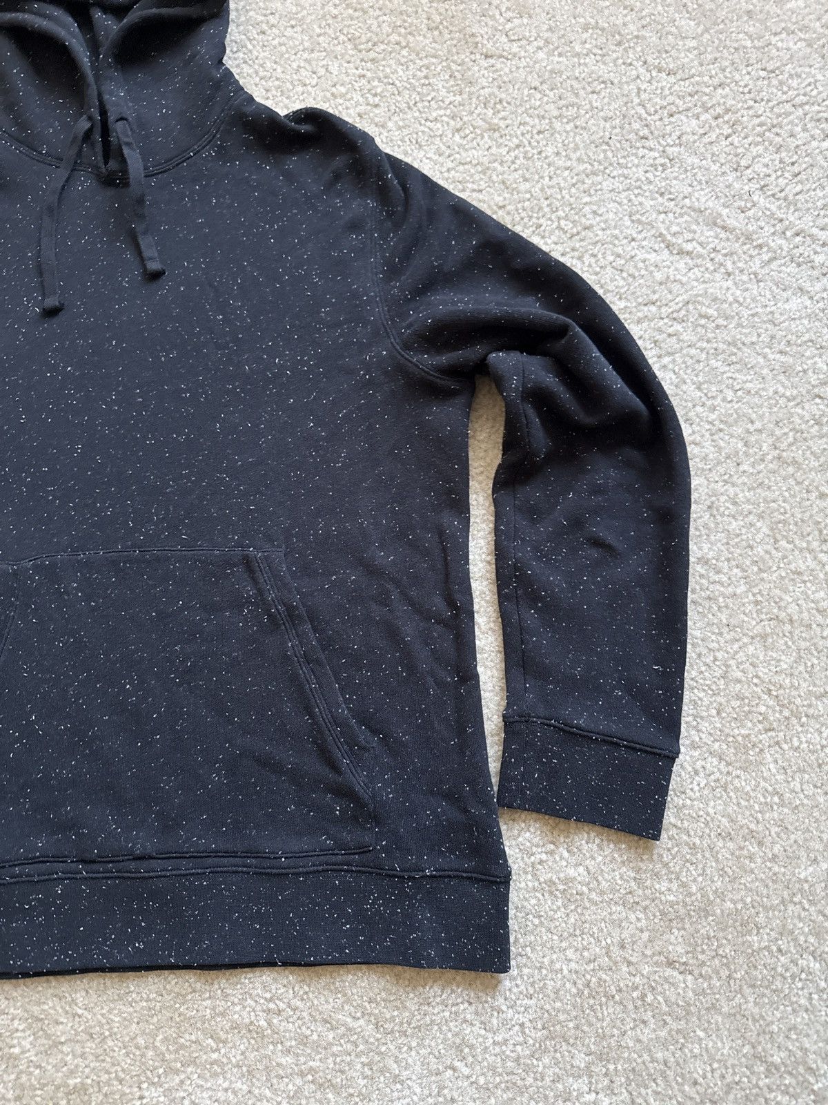 Vince Vince Black Speckled Cotton Blend Hoodie Size US L / EU 52-54 / 3 - 5 Thumbnail
