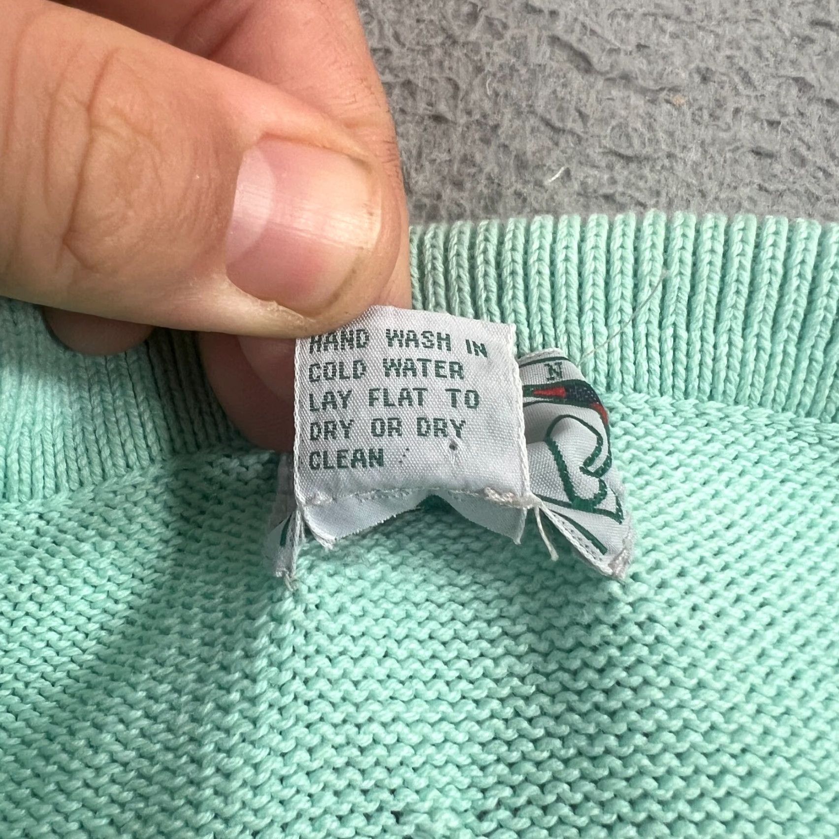Altea VINTAGE Scotland Yard Knit Sweater Vest Top Teal Sleeveless Medium Women Size M / US 6-8 / IT 42-44 - 4 Thumbnail