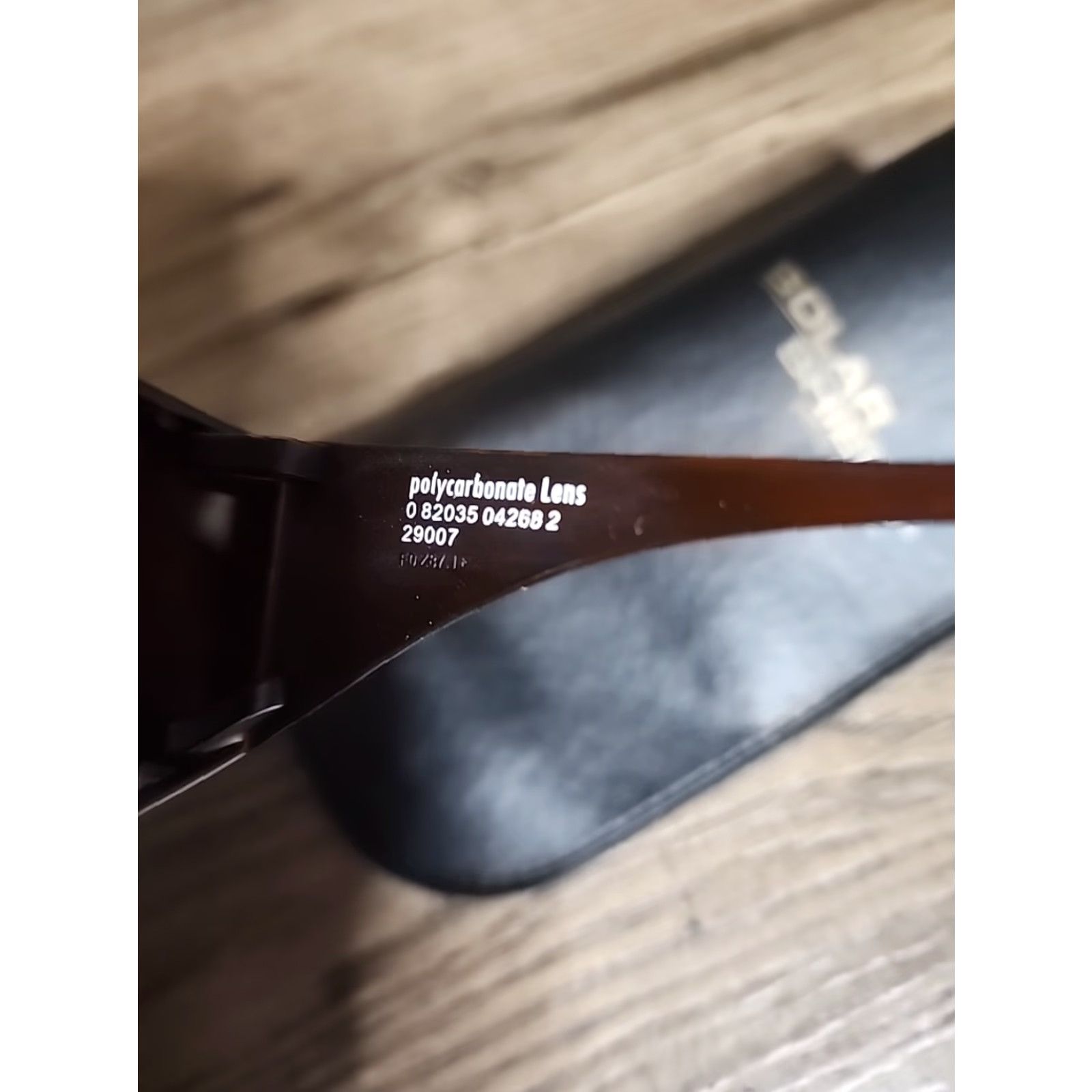 Vintage Solar Shield Fits Over Sunglasses Brown Amber Polycarbonate Blocks 100% UV UV Protection UVA Shield Sunglasses Unisex Plastic Brown 100% UV Sunglasses Size ONE SIZE - 3 Thumbnail