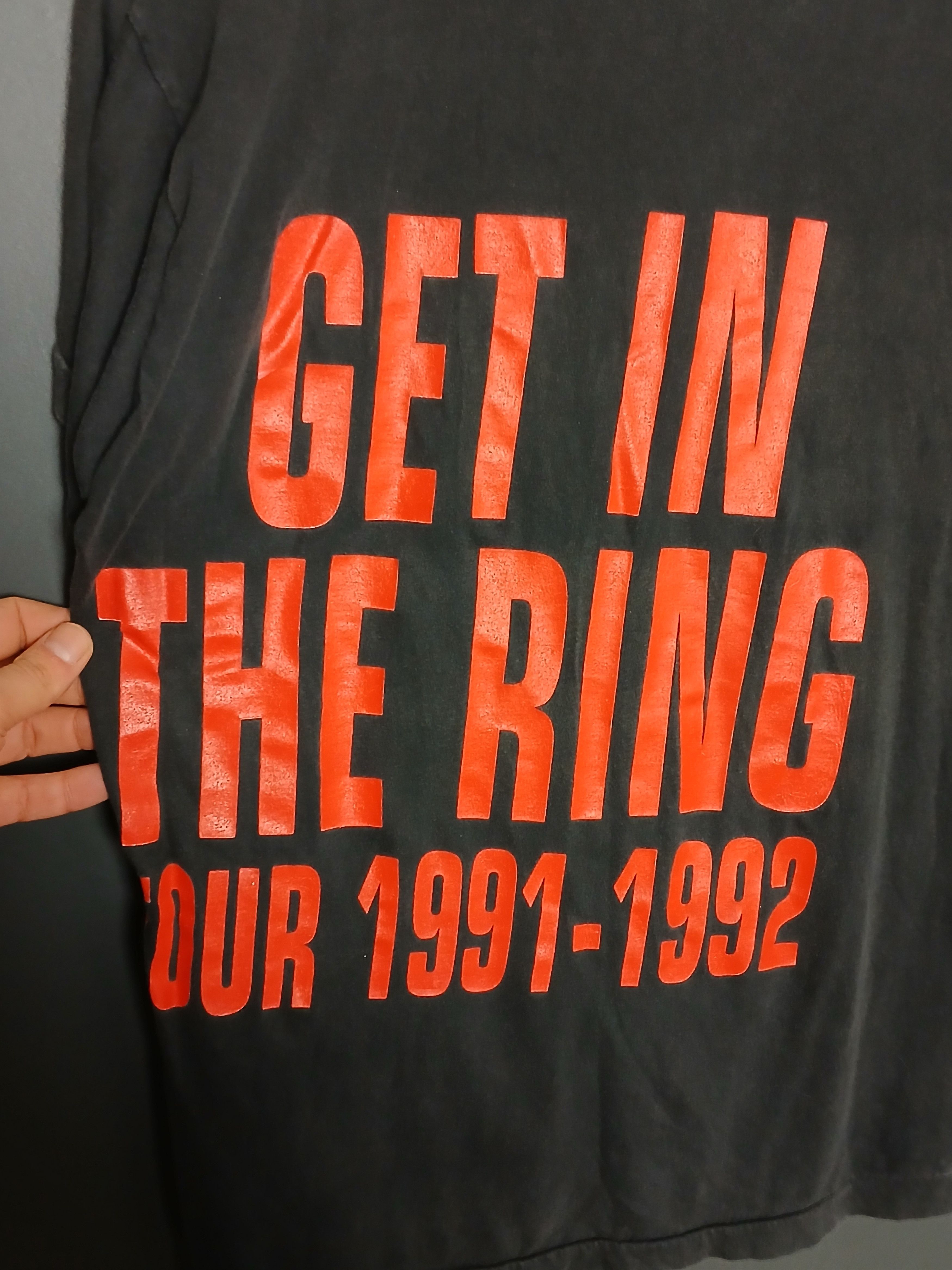 Band Tees × Guns N' Roses × Vintage Vintage 1991 Guns N Roses Get In The Ring Tour T-Shirt Size US S / EU 44-46 / 1 - 4 Thumbnail