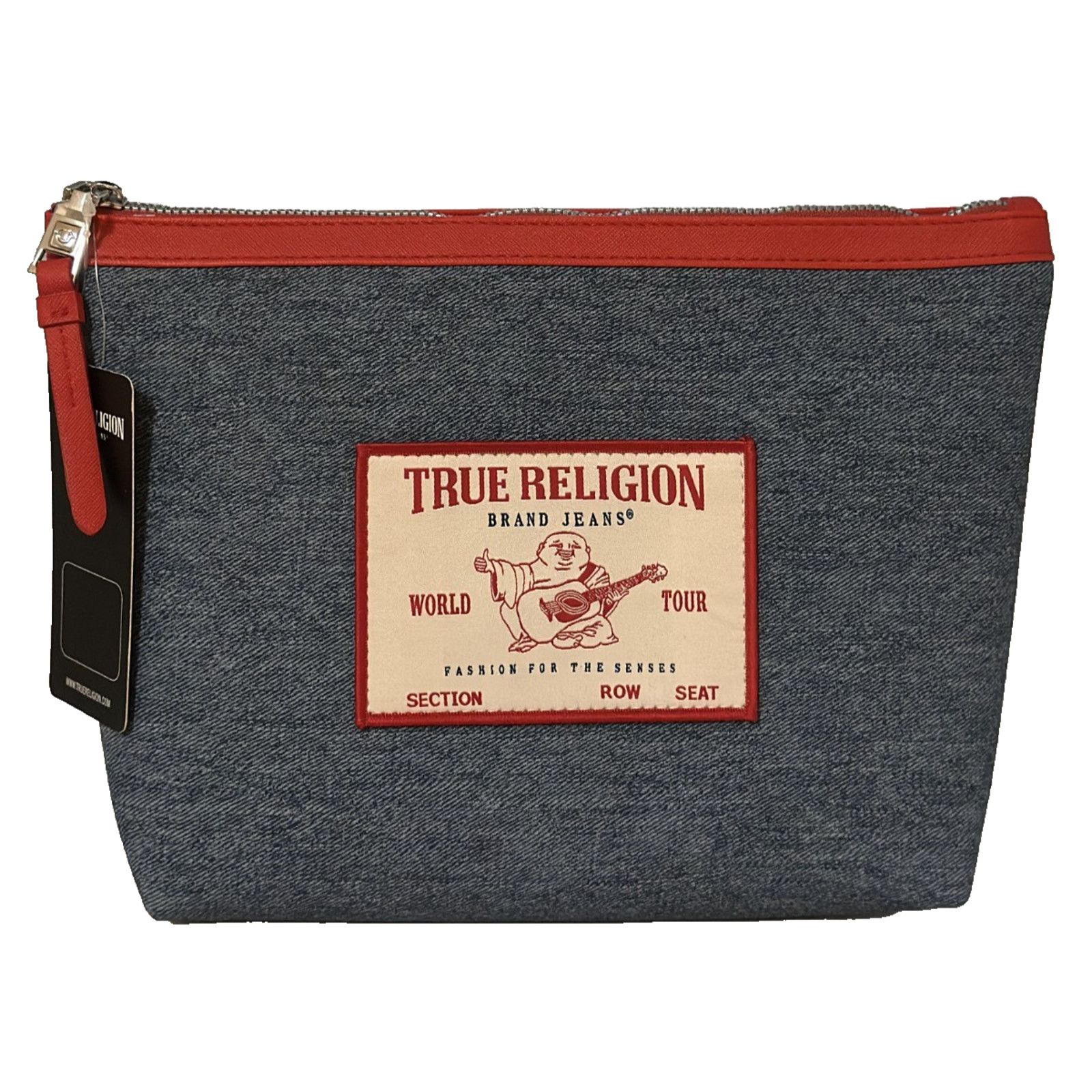 True Religion True Religion Denim Travel Cosmetics Bag Makeup Toiletry Size ONE SIZE - 1 Thumbnail
