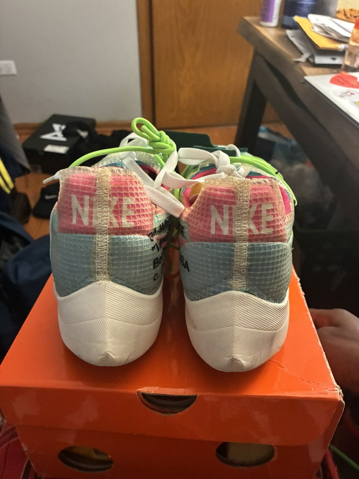 Nike Nike X Off White Light Blue Vapor Street Size US 12 / EU 45 - 6 Thumbnail