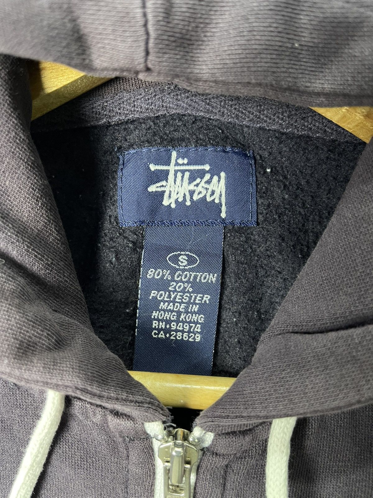 Stussy Vintage Stussy Zip Hoodie Streetwear Size US S / EU 44-46 / 1 - 9 Thumbnail
