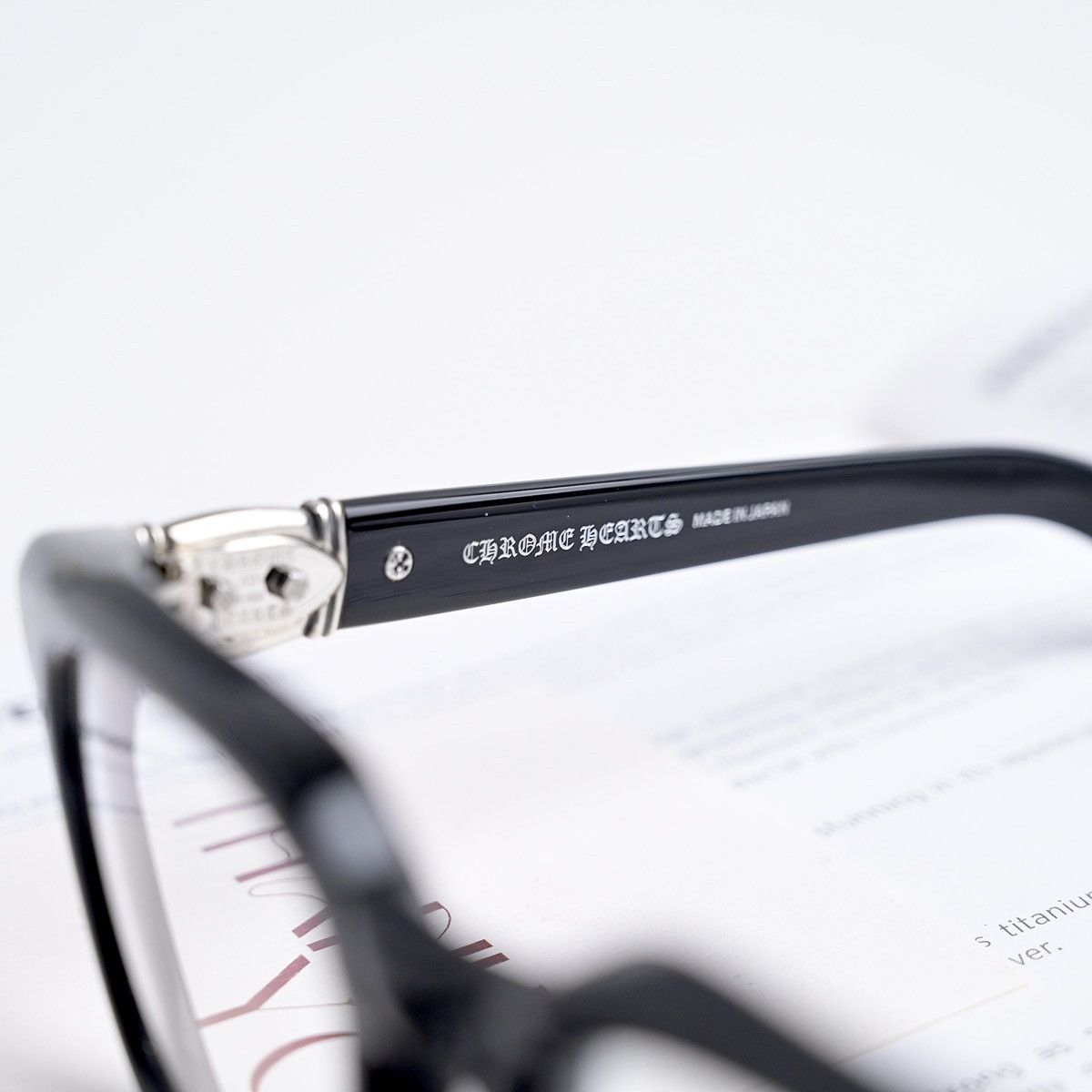 Chrome Hearts CHROME HEARTS WELL HELL YEAH BLACK GLASSES Size ONE SIZE - 3 Thumbnail