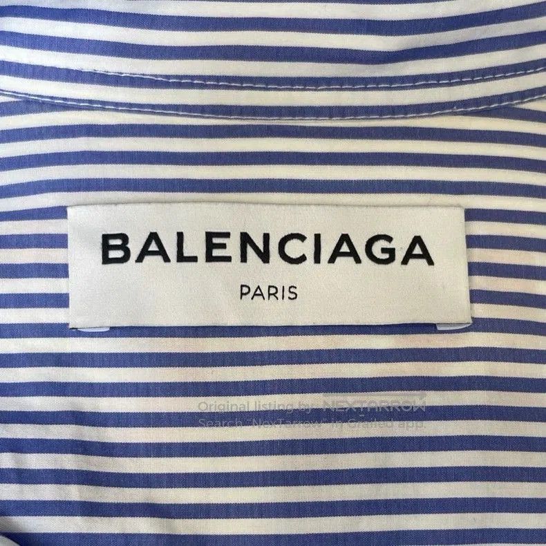 Balenciaga Balenciaga Blue Striped Shirt. Size US XS / EU 42 / 0 - 5 Thumbnail