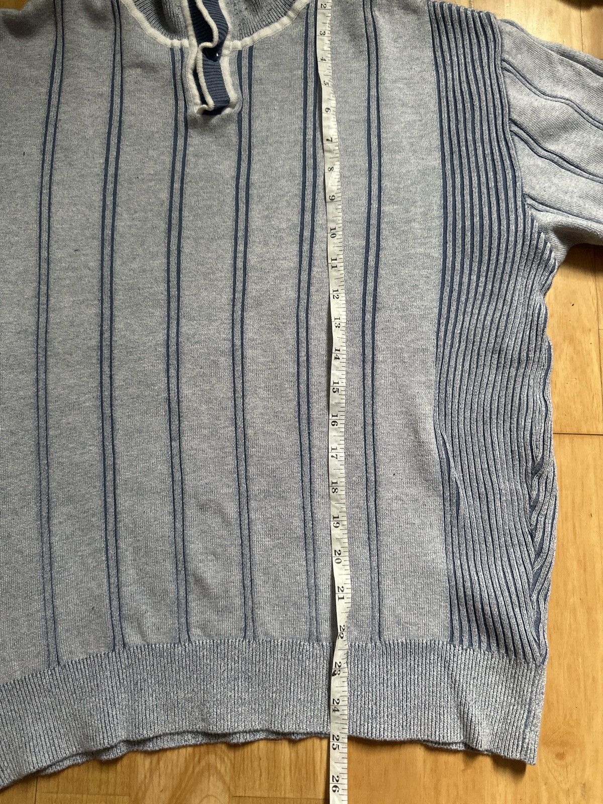 Givenchy Vintage Givenchy Monsieur Striped Knit Polo Size US M / EU 48-50 / 2 - 8 Thumbnail