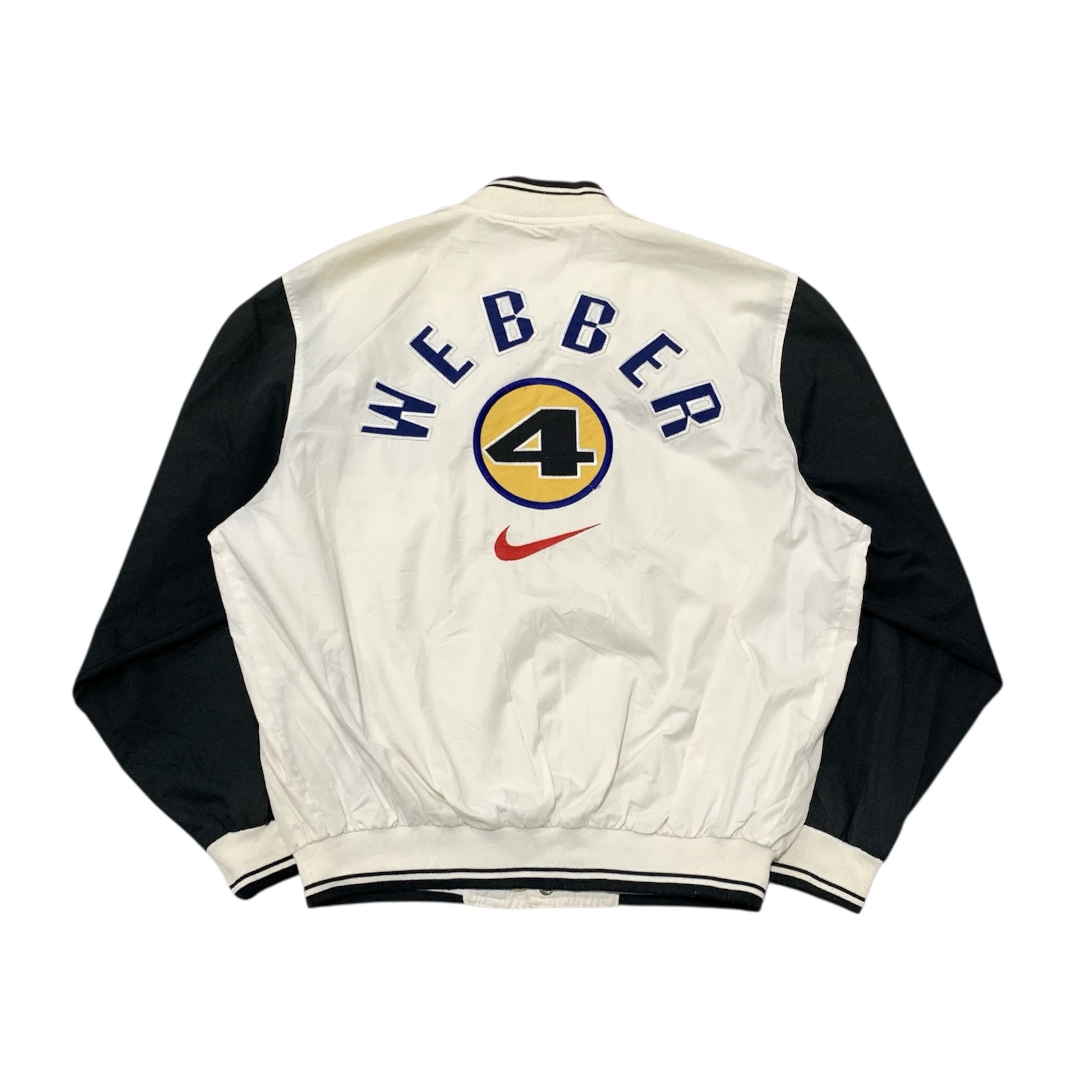 Vintage Vintage Nike Chris Webber Lightweight Varsity Jacket Size US XL / EU 56 / 4 - 1 Thumbnail