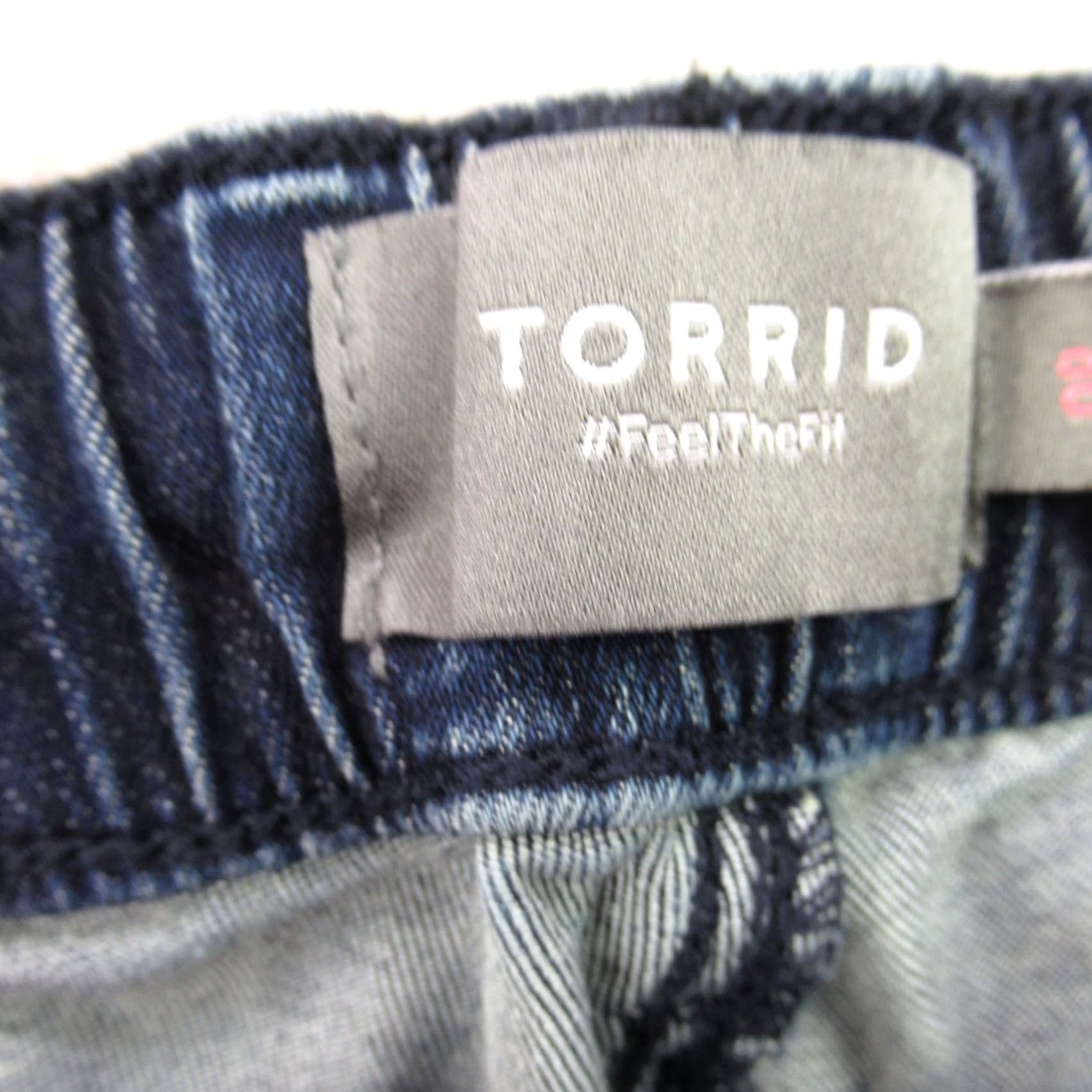Torrid Torrid Jeans Womens 0 Regular Blue Leg Drawstring Pockets Casual Outdoors Size 25" / US 0 / IT 36 - 3 Thumbnail